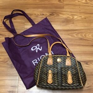 Rioni Signature Purse w/ canvas tote
